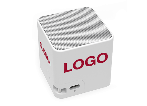 Cube - Bluetooth Lautsprecher mit Logo