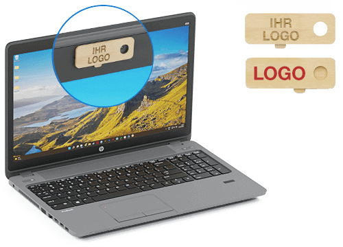 Canopy - Holz Webcam-Abdeckung mit Logo Canopy - Holz Webcam-Abdeckung mit Logo