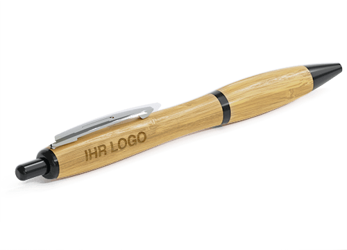Contour - Personalisierte Kugelschreiber aus Bambus mit Logo