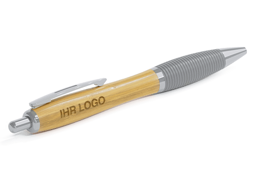 Ridge - Kugelschreiber aus Bambus mit Logo