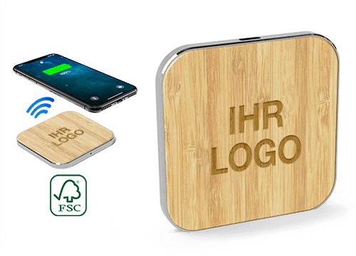 Savanna - Wireless Bambus Charger Bedrucken Savanna - Wireless Bambus Charger Bedrucken