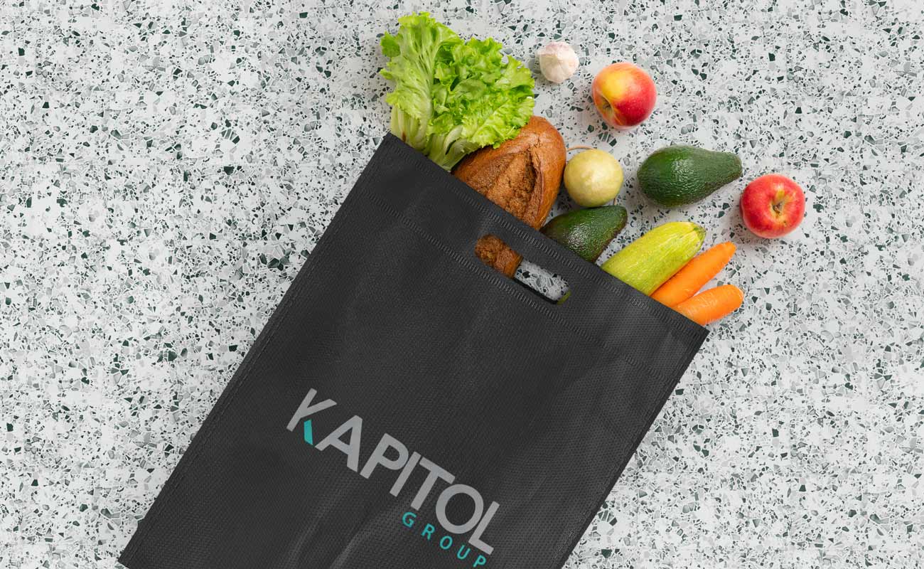 Compact - Bedruckte gestanzte Tragetasche gallery thumbnail