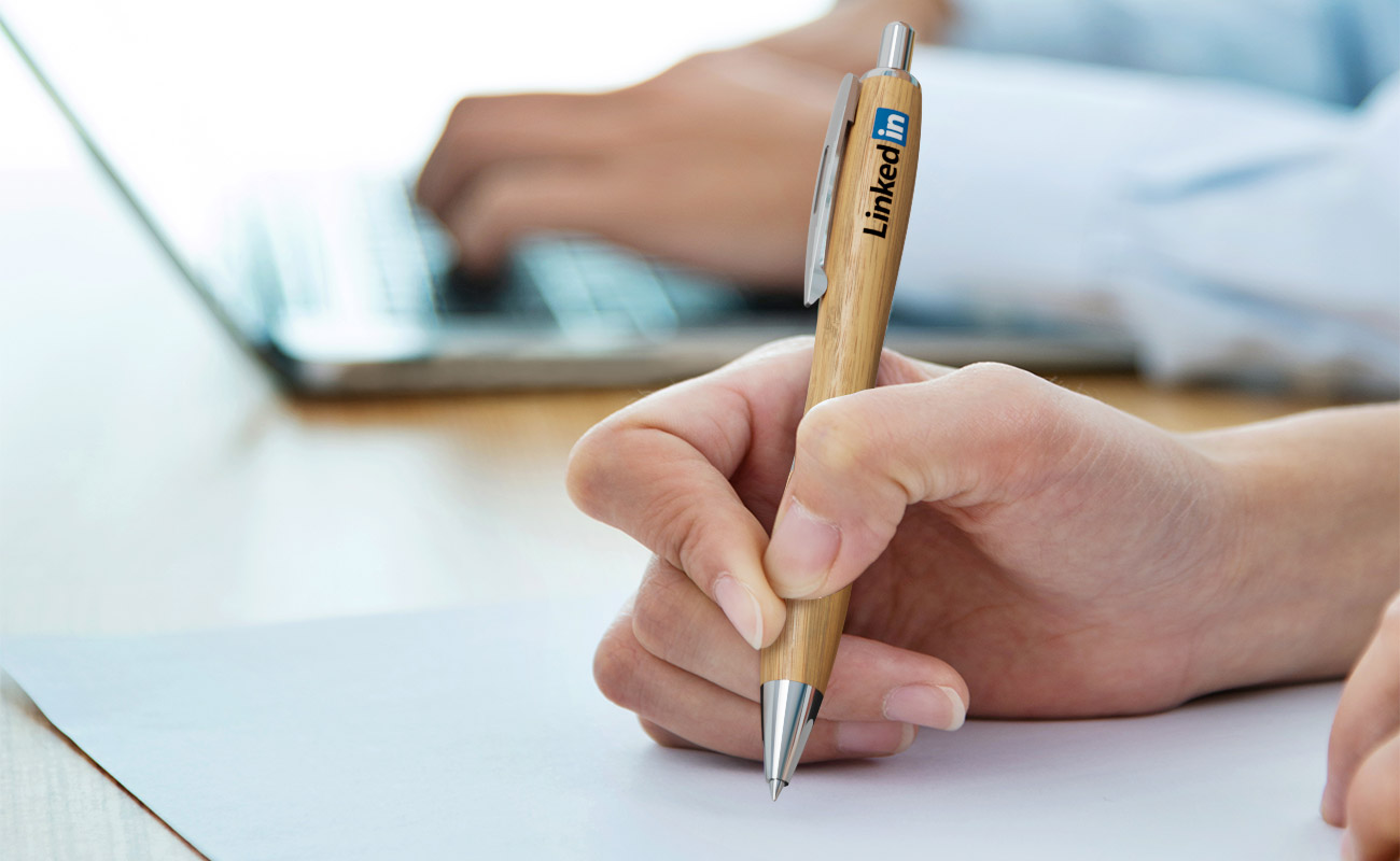 Contour - Kugelschreiber aus Bambus mit Logo gallery thumbnail