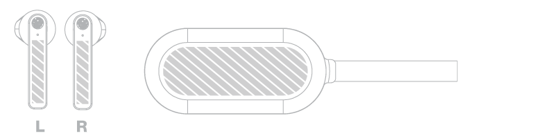 Bluetooth® In-Ohr-Kopfhörer Siebdruck Bluetooth® In-Ohr-Kopfhörer Siebdruck