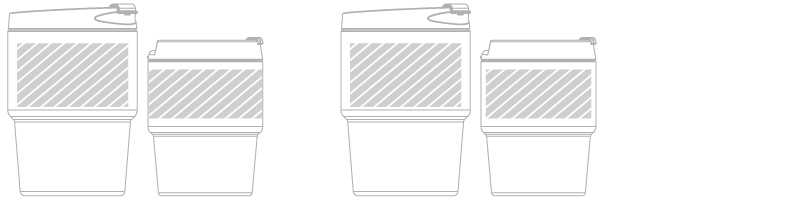 Reise-Becher Siebdruck Reise-Becher Siebdruck