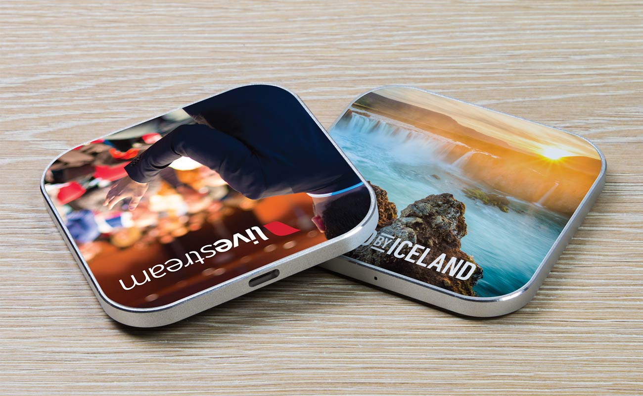 Edge - Wireless Ladegerät Bedrucken Werbeartikel gallery thumbnail