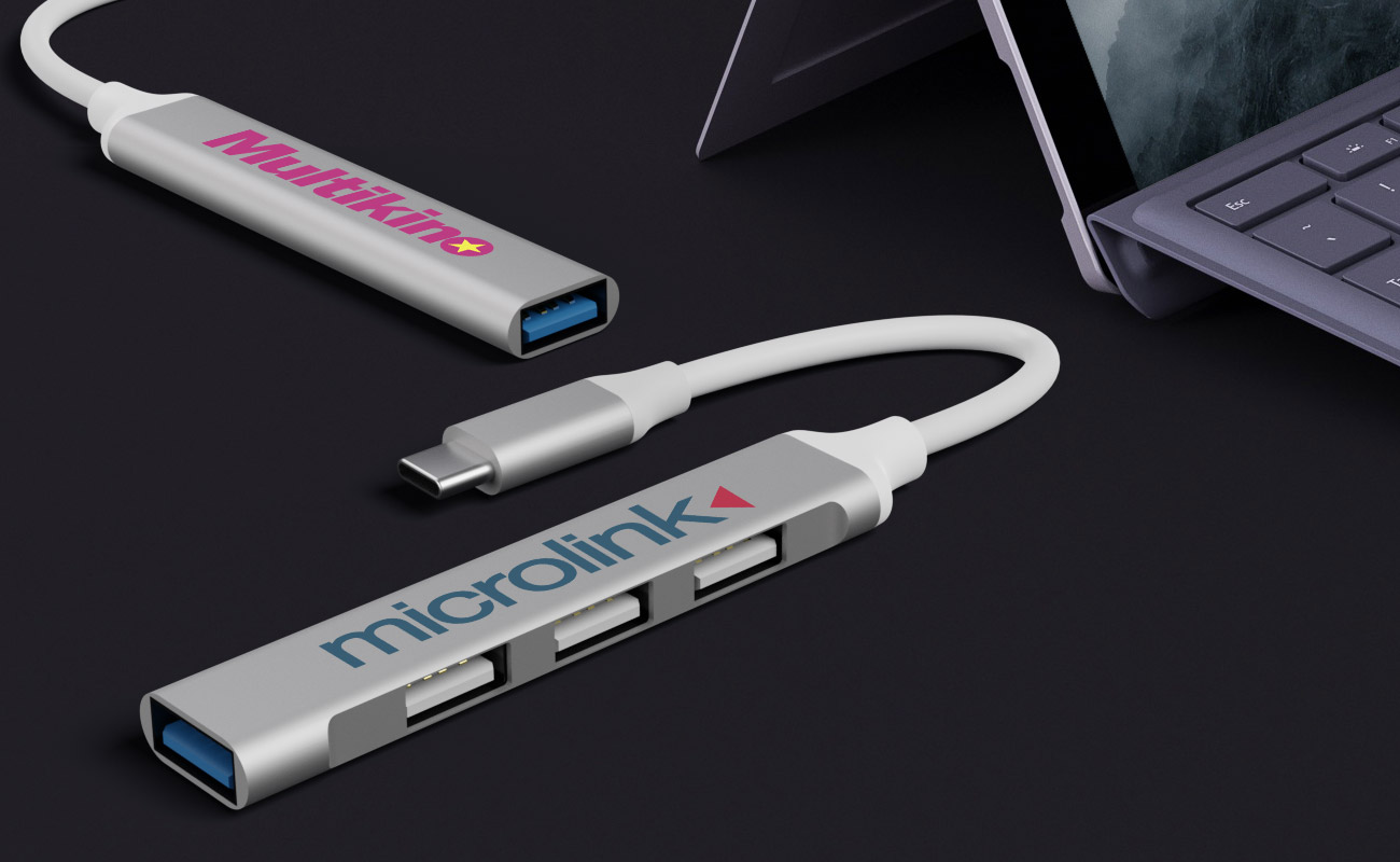 Expand - USB Hub mit 4 Anschlüssen mit Logo gallery thumbnail