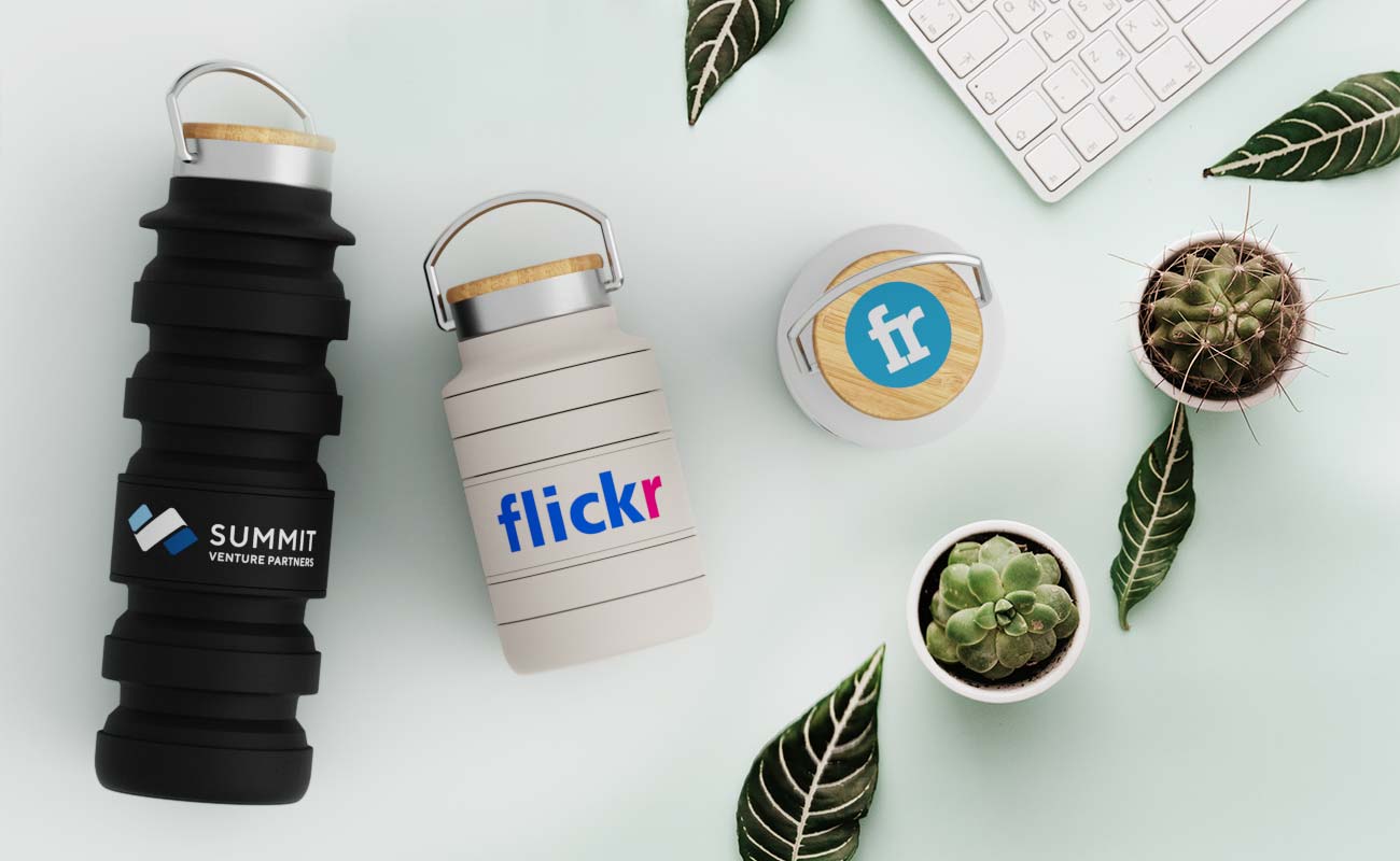 Flexi - Faltbare Wasserflaschen mit Logo gallery thumbnail