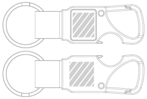 Schl&uuml;sselanh&auml;nger Siebdruck