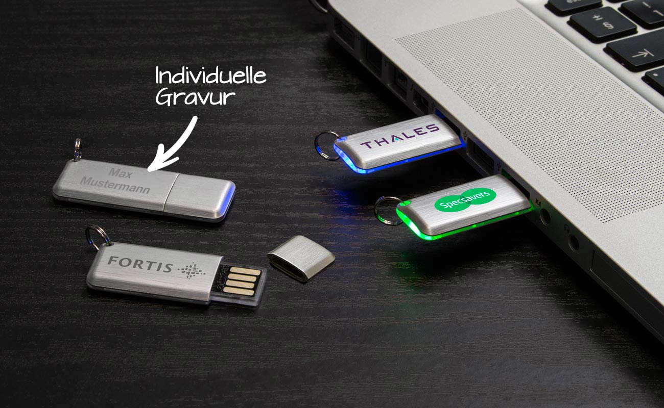 Halo - Individuelle USB-Sticks mit LED-Licht