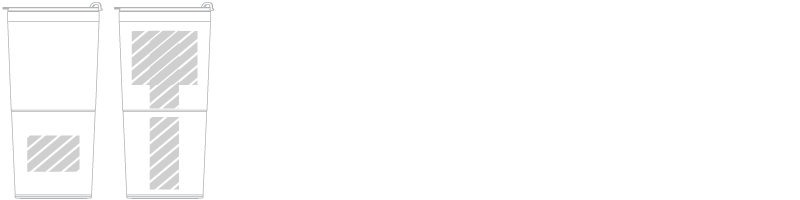 Reise-Becher Siebdruck Reise-Becher Siebdruck