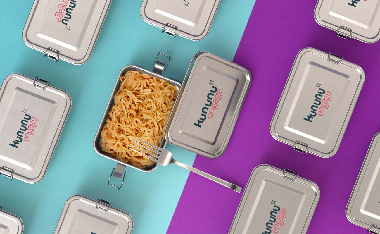 Nibbles - Lebensmittelbehälter mit Logo gallery thumbnail