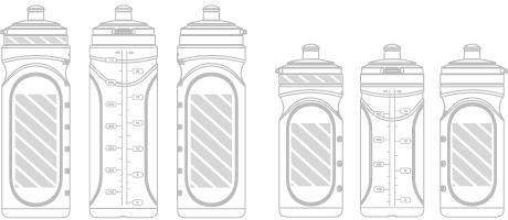 Wasserflasche Siebdruck