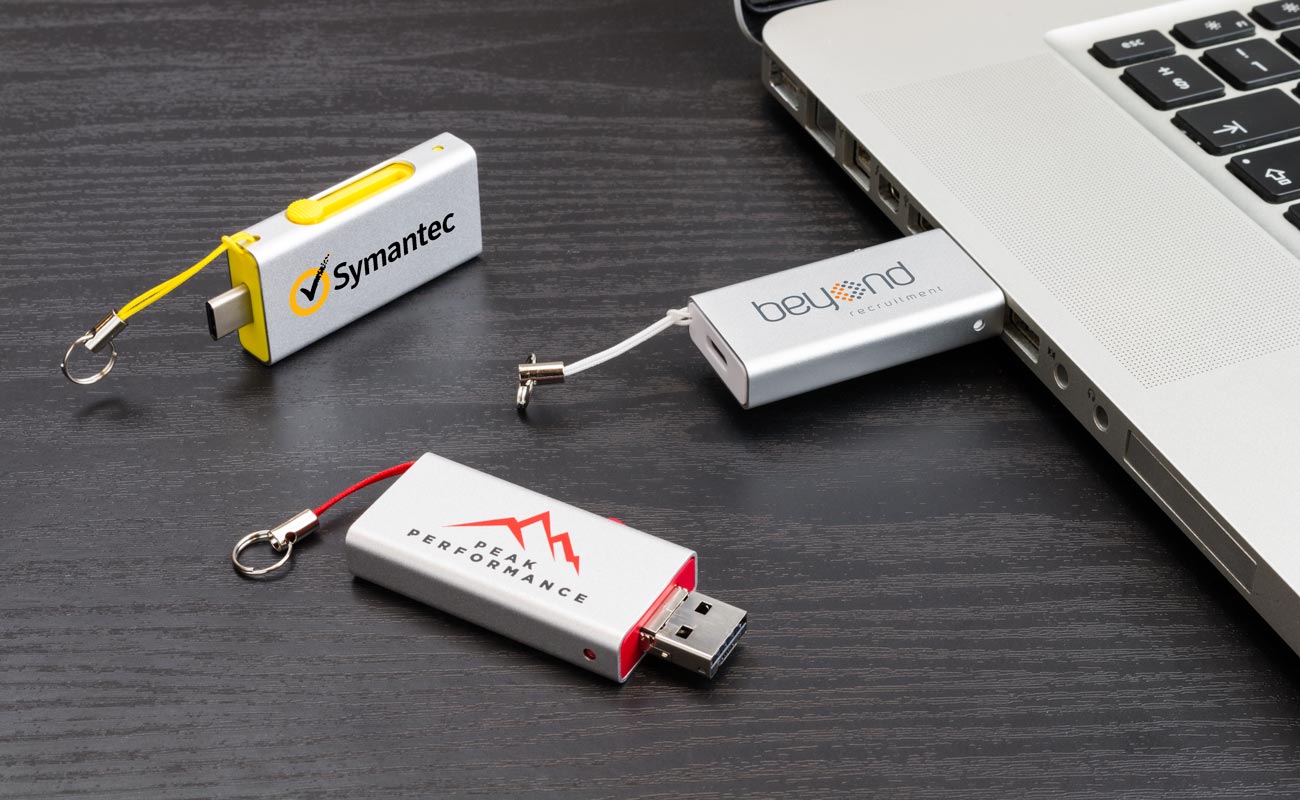 Slide - USB Sticks mit Logo mit USB-C