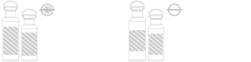 Wasserflasche Siebdruck Wasserflasche Siebdruck