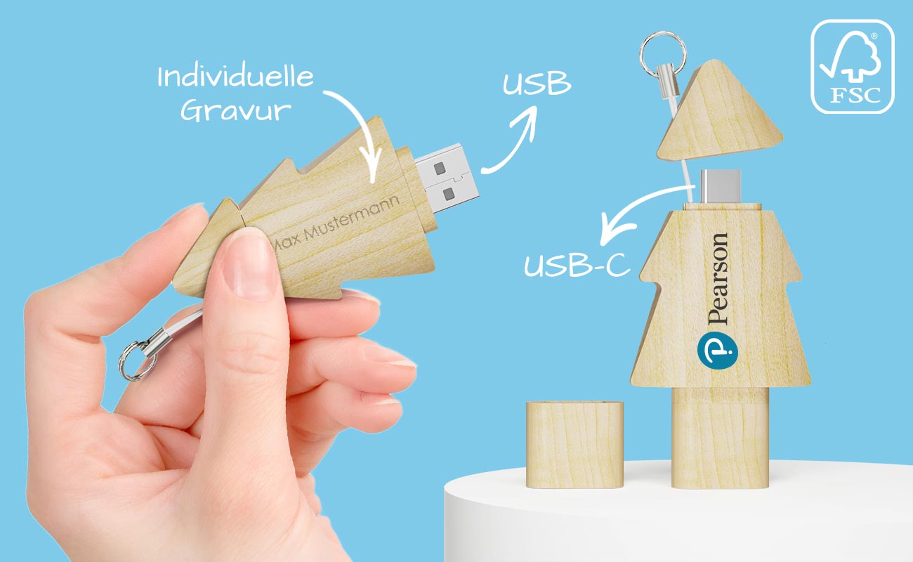 Tree Duo - USB Stick Bedrucken