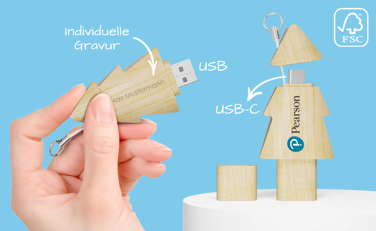 Tree Duo - USB Stick Werbung Tree Duo - USB Stick Werbung