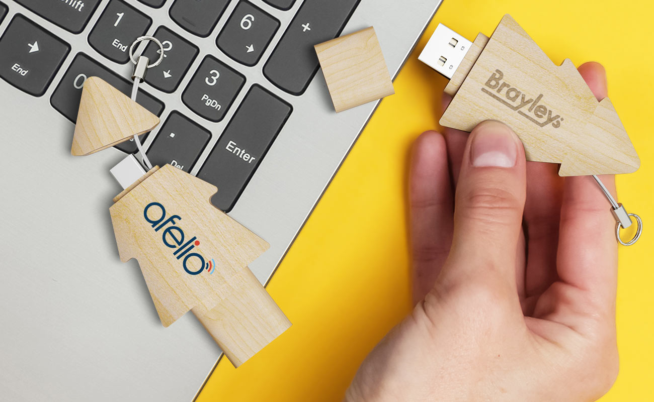 Tree Duo - USB Stick Mit Logo gallery thumbnail