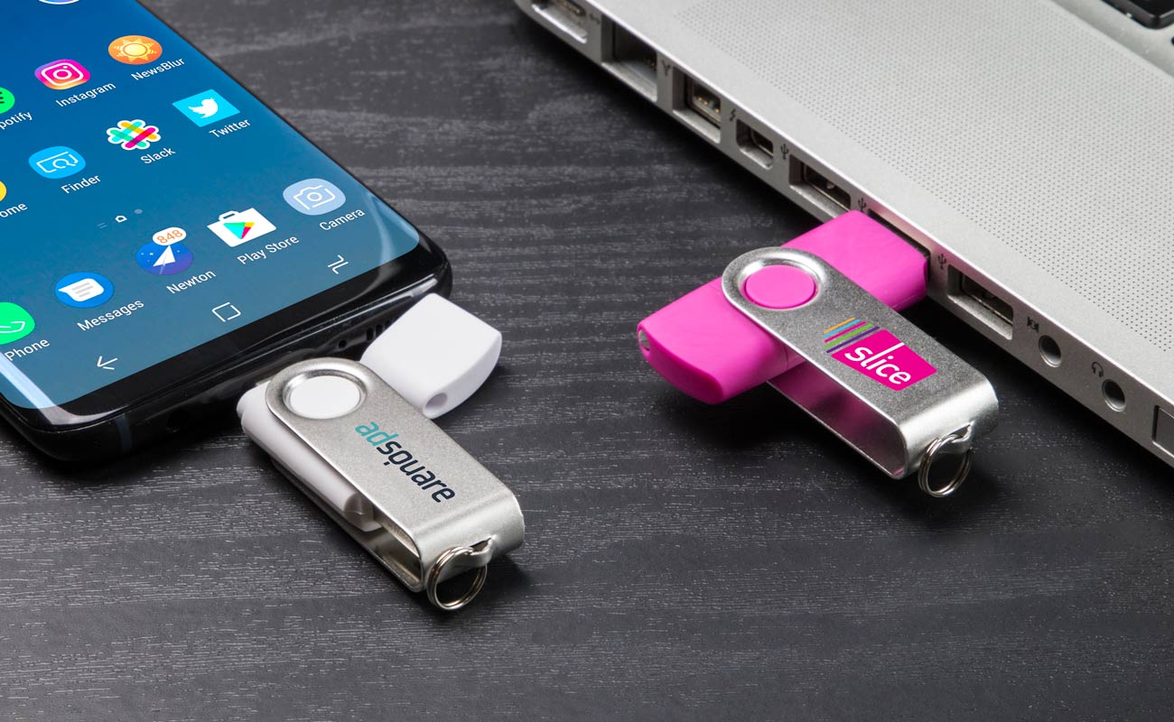 Twister Go - USB Stick mit Logo mit USB-C gallery thumbnail
