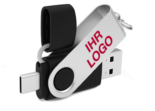 Twister Go - USB Sticks mit Logo mit USB-C