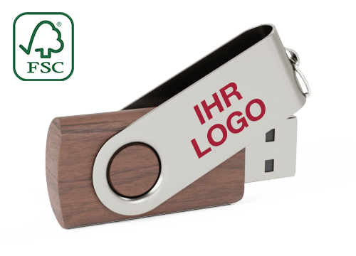 Twister Wood - USB Stick Logo