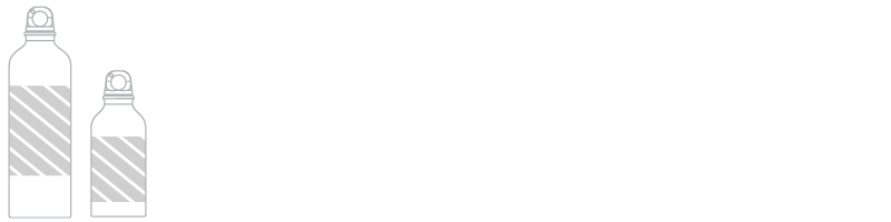 Wasserflasche Siebdruck Wasserflasche Siebdruck